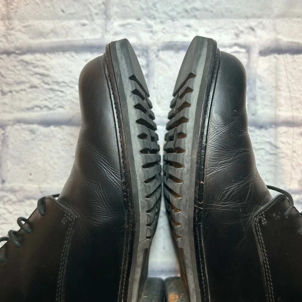 Cole Haan Chukka Boots Mens 9M Black Leather Lace Up Comfort Ankle Lug Sole READ